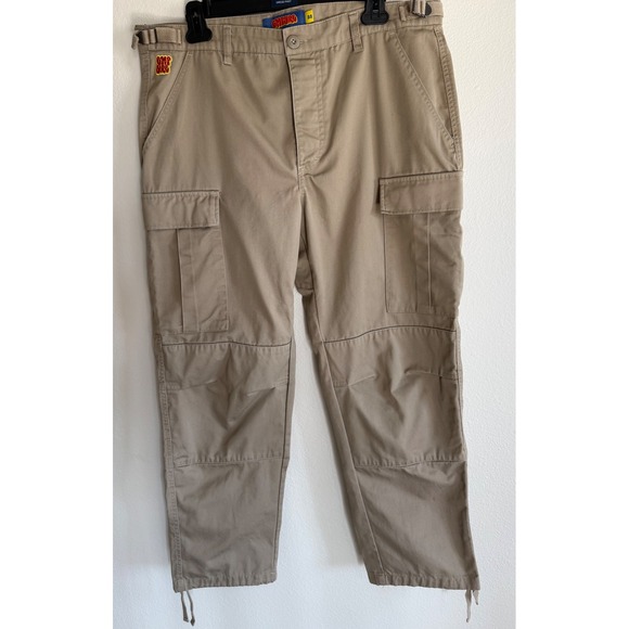 Empyre Other - Empyre Relax Men's Skater Cargo Pants Size 32 Tan Baggy Adjustable Drawstring